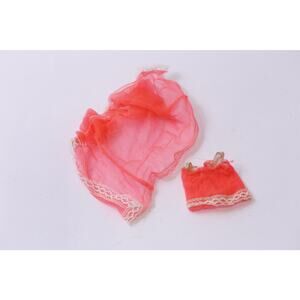 1970s Rock Flowers Red Pajamas, Doll Clothig, Mattel, Accessory ~ 251008-WH 1364